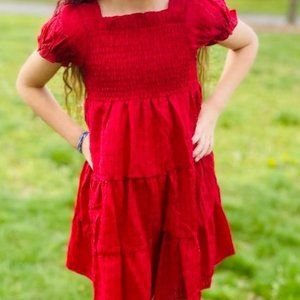 Kid's Red Ruffle Dress NEW!